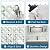 SUNWINGS 10-Sheet Peel and Stick Backsplash Coin Waterjet Tile, 11.2" x 11.2" Green Marble Looks Self Adhesive Wall Tile Stick on Backsplash for Kitchen, Bathroom, Fireplace, Shower