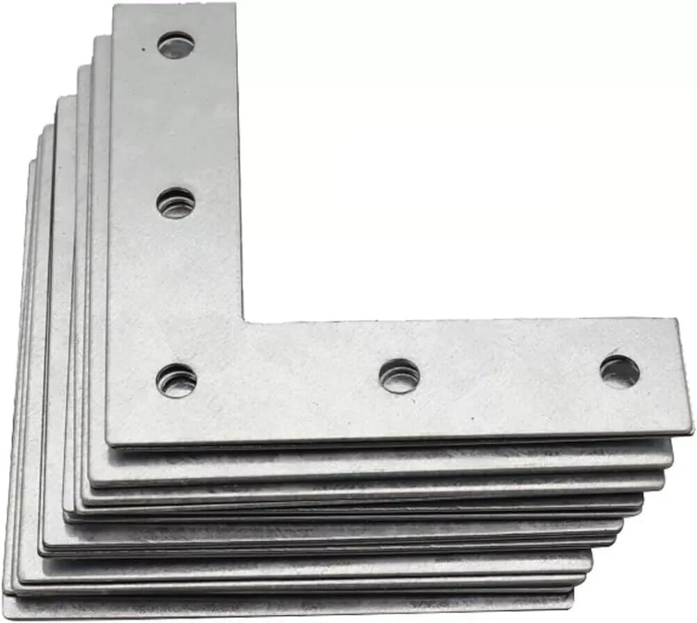 Flat Corner BrMLK s 4Inch, 20Pcs Repair Mending MLK Plate L Right Angle BrMLK