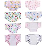 SOTOGO 8 Sets Doll Diapers Doll Underwear for Baby Doll and for 18 Inch American Girl Doll