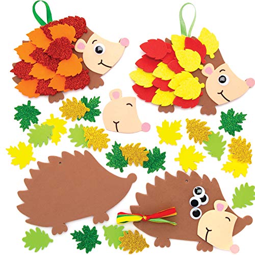 Baker Ross Kits de hérissons à Feuilles (Paquet de 5) - Loisirs créatifs d'automne et d'hiver pour Enfants AW937
