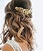 Edary - Peines de novia para el pelo de novia, color dorado