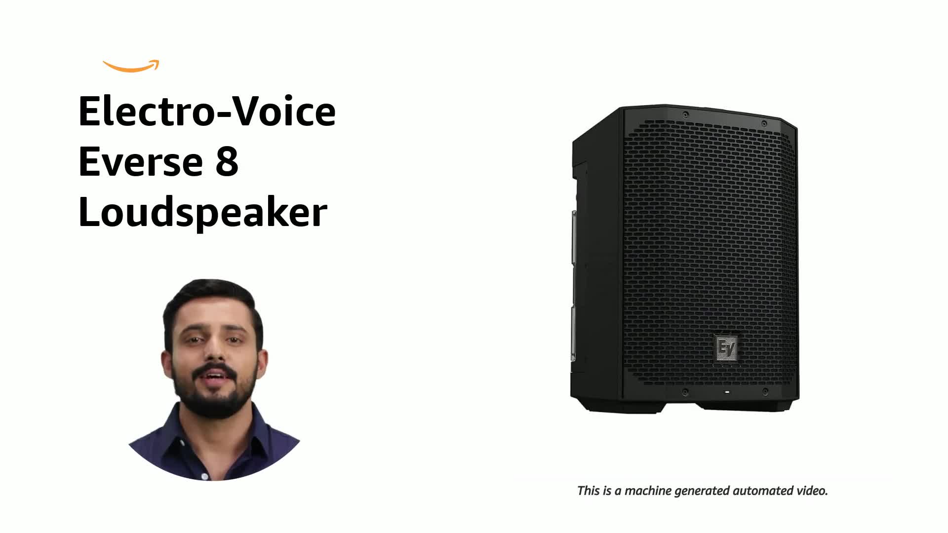 Electro-Voice Everse 8 Black 2-Way Battery-Powered Loudspeaker