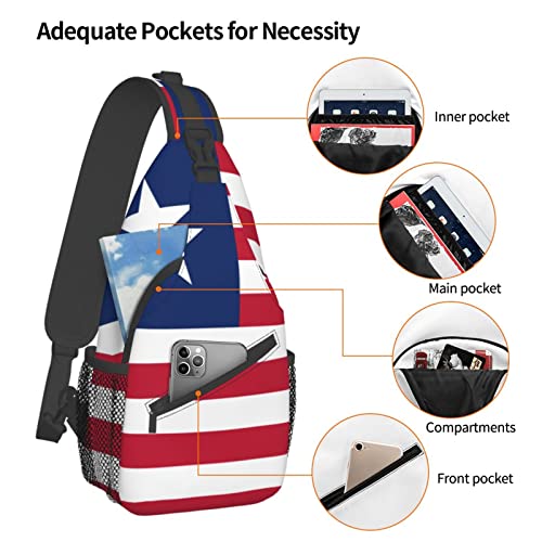Mochila Bandolera Unisex Negra para Senderismo miniatura 5