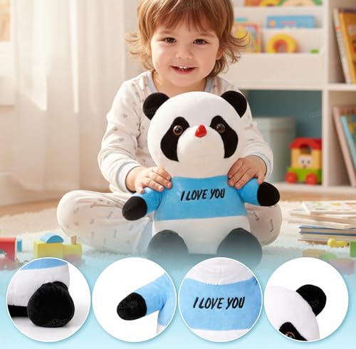 Image of Zest 4 Toyz Soft Toy for Girls | Cute Stuffed Animal Plush Toy | Baby Toys | Panda Soft Toy Cuddly Teddy Bear for Kids | Birthday Gift - Multicolor
