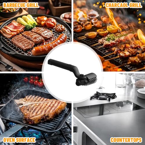 Brosse rotative 360° pour barbecue électrique étanche sans fil