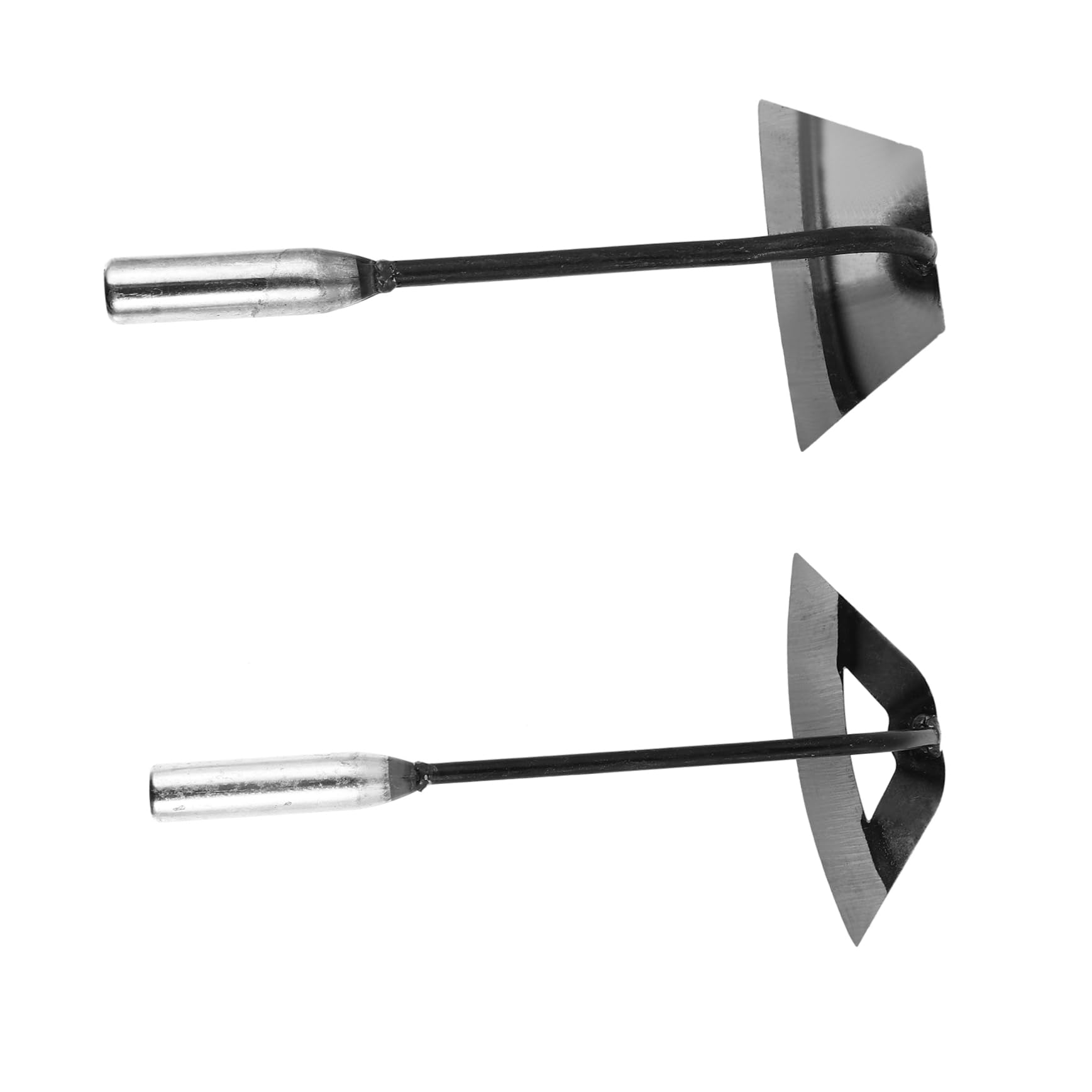 FUNOMOCYA 2Pcs Portable All Steel Weeding Hoes Lightweight Gardening Tools for Digging Loosening Soil and Weeding Housewarming Present for Garden Enthusiasts