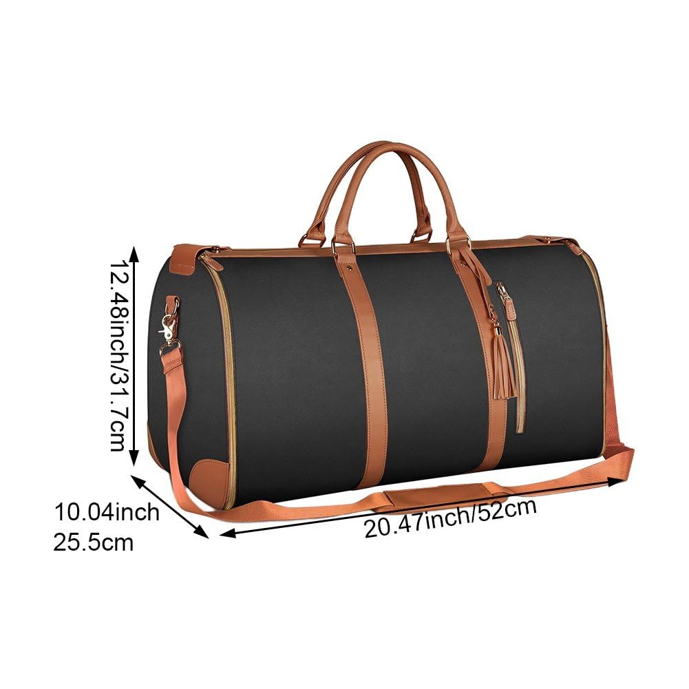Umwandelbarer Handgepäck-kleidersack, Leder-kleidersäcke Für Reisen, 2-in-1-hängekoffer, Anzugstasche, Damen-reisetaschen