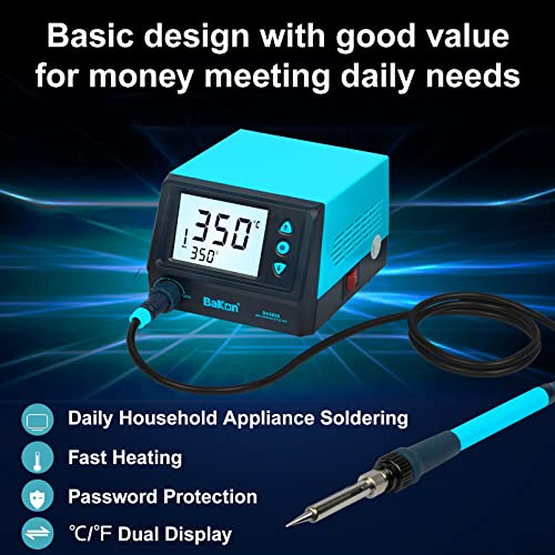 Muibe Soldering Iron Station,Digital Soldering Station With Precise Heat Control (356°F To 896°F), Temperature Calibration, Soldering Station Kit For Home Appliance And Diy Repairs #TOP6