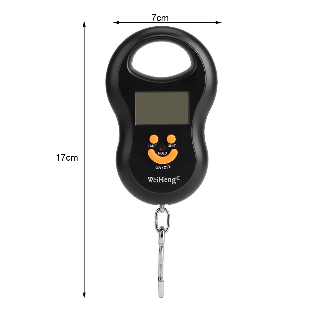 Waga bagażowa, 50 Kg/10G Lcd Cyfrowy Handheld Przenośny Żuraw Elektroniczny Waga Możliwość Powieszenia Hak Do Samolotu Podróży Bagaż Ważenie Domowe Zakupy Wędkarstwo