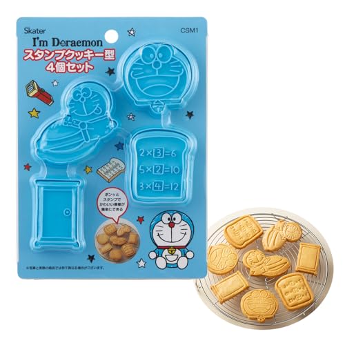 La mejor comparación de Cortapastas los mejores 10. 46 Skater CSM1-A - Cortador de galletas con diseño de cortapastas I'm Doraemon Sanrio, juego de 4