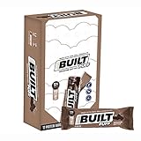 Built Bar 12 Pack High Protein Energy Bars | Gluten Free | Chocolate Covered | Low Carb | Low Calori
