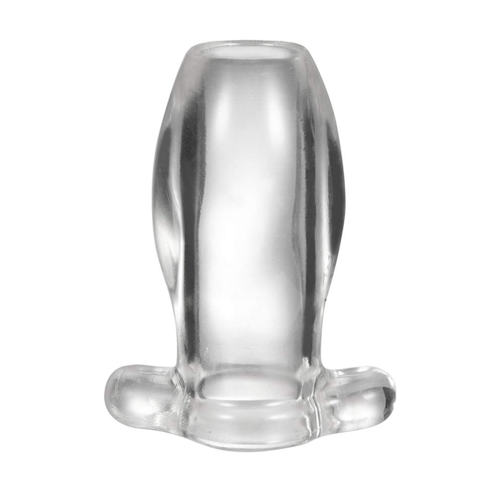 Bondage Masters Butt Plug Silicone Hollow Tunnel Plug Clear
