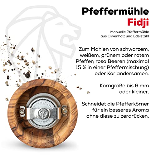 Peugeot Moedor de pimenta Classic Fidji, madeira de oliva, 15 cm