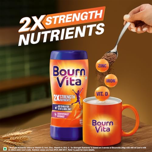 Image of Bournvita Chocolate Nutrition Drink Pouch with Bagpack, 1 kg