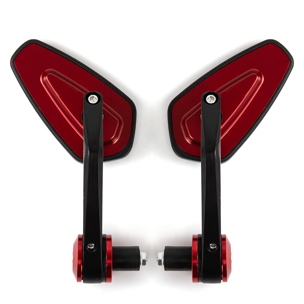 Rétroviseur d'extrémité de barre Rétroviseur de moto grand angle Pas d'angle mort Très grand champ de vision Anti-stuffy Rétroviseur de conduite sûre