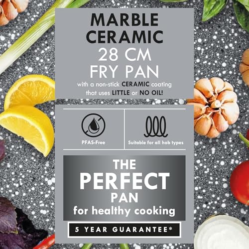 Progress COMBO-9088 Electric Hotplate Set – With 28 cm Ceramic PFAS-Free Non-Stick Frying Pan, Camping Stove, Table Top Electric Cooker, Portable Kitchen Hob with Carry Handles, Variable Heat Settings - Image 6