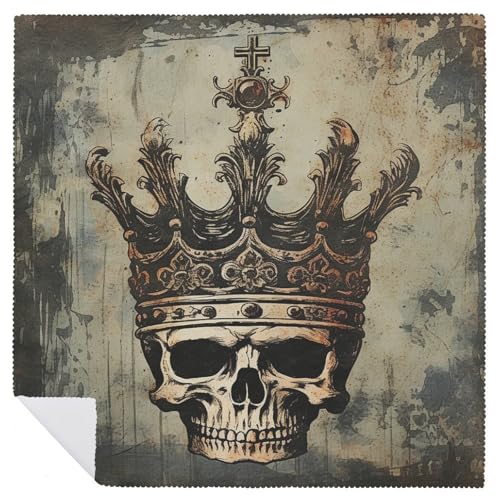 Servilletas de Tela Elegantes Corona Calavera 4 Piezas miniatura 6