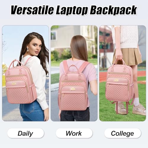 Image of Tealari Laptop Backpack for Women,15.6 Inch Laptop Backpack for Work,Waterproof Travel Backpack,College Bookbag with Wallet