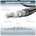 EMK Subwoofer Cable RCA to RCA Audio Cable 24K Gold-Plated Nylon Braided Double Shielded Digital Analogue Supports Amplifiers,Home Theater,Hi-Fi Systems,Subwoofer(10ft/3m)