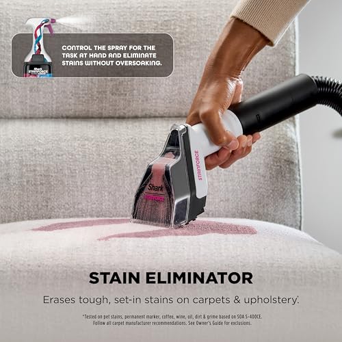 Image of Shark EveryMess | Ultra-Powerful 3-in-1 Wet Vac, Dry Vac, & Stain Eliminator | StainForce Technology, Perfect for Homes, Pets, and Cars | 3 Accessories and Cleaning Solution | Blue | VX102BRN