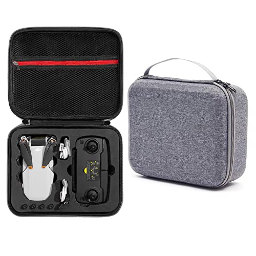 Beswow - Portable Protective Carrying Case for DJI Mini SE, Travel Outdoor EVA Storage Bag Zipper Handbag for DJI Mini SE and Mavic Mini SE Drone Accessory (Gray+Black)