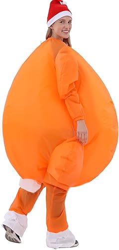 ZISUEX Disfraz inflable de pavo para fiesta de disfraces, disfraz de Acción de Gracias, regalo de Navidad (Turquía)