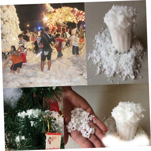 Ciieeo 2 Unidades neve artificial neve cintilante Decoração de natal neve brilha suprimentos para fe