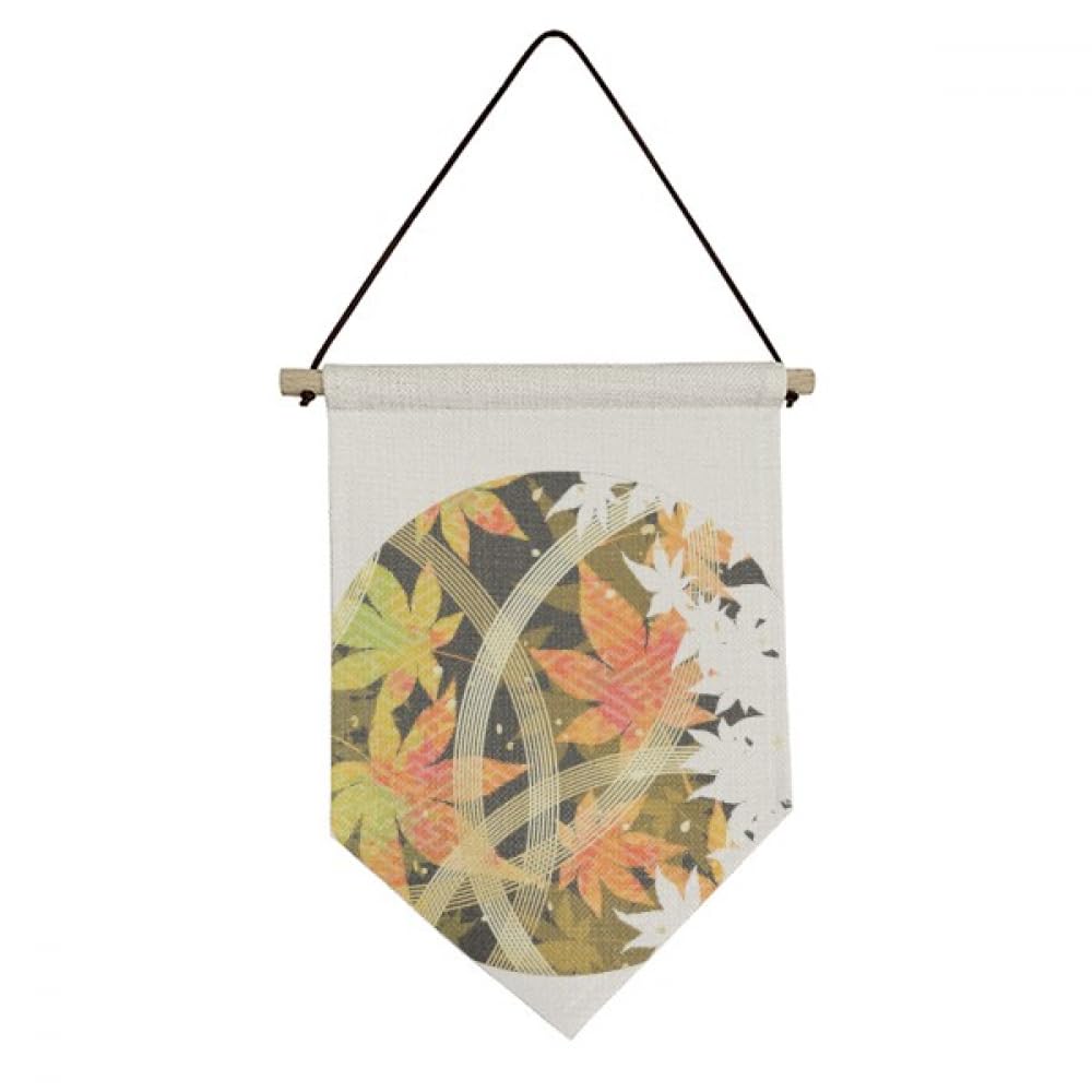 Drapeau en toile pour mur vide fleurs géométriques