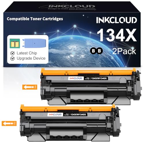Cartouche toner HP134X W1340X avec puce INKCLOUD pour résoudre les erreurs d'impression