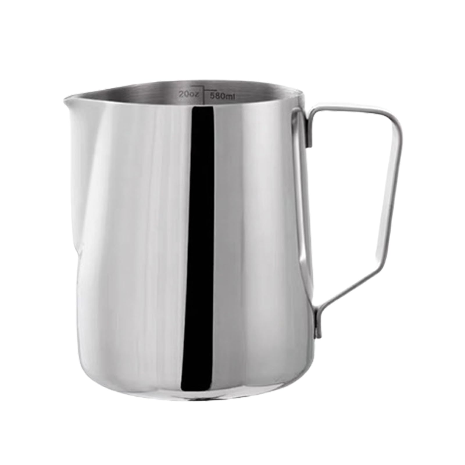 MALSSE Capacity Metal Milk Frother Cup Easy Cleaning Milk Cup 304Stainless Steel Texture Perfect for Professional People Frothing Pitcher