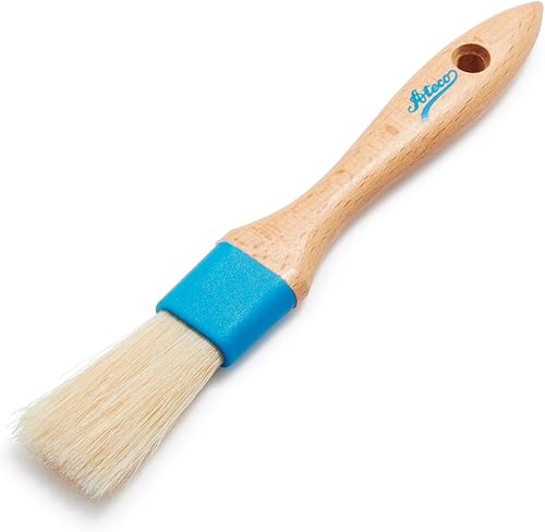 Ateco Cepillo de pastelería, 1" de ancho, blanco