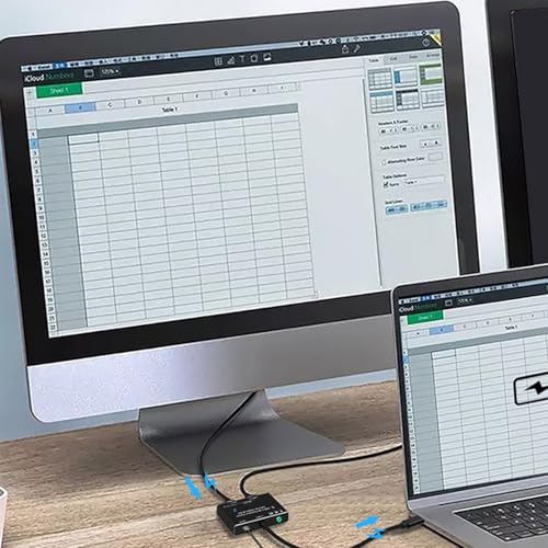 Bascule d'écran 10Gbps et commutateur deux appareils USB C 8K fluide - 4