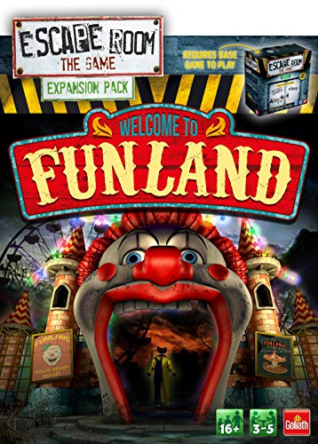 Goliath Paquete de expansión Escape Room The Game: Bienvenido a Funland Games | Juego Familiar | para Mayores de 16 años | para 3-5 Jugadores, Individual, Multicolor, Packs (911737.008)