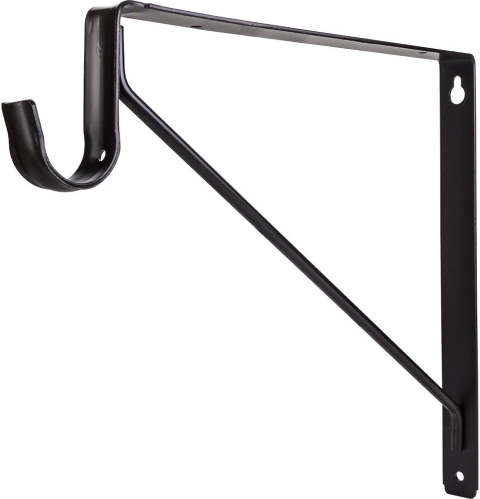 Hardware Resources 1516ORB Shelf and Rod Support Bracket, Oil Rubbed Bronze