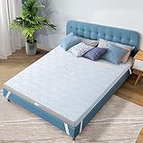 BedStory Queen Mattress Topper 4 Inch, Medium Firm Bed Topper with Removable Cover, Memory Foam Mattress Topper and Foam Bed Topper, Cooling Gel Mattress Pad for Back Pain Relief, CertiPUR-US