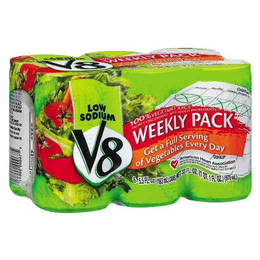 V8 low sodium VEGETABLE JUICE 5.5oz 12 cans total