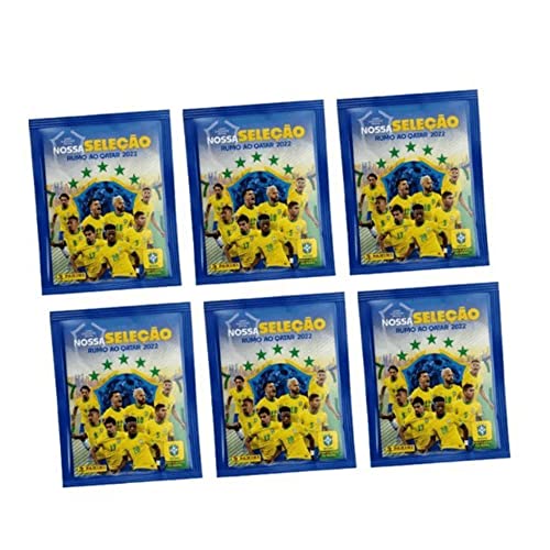 Kit com 6 Envelopes com 5 Figurinhas Copa do Mundo 2022, Panini, Rumo Ao Qatar, Multicor