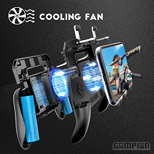 Controlador de Jogo de Telefone Móvel, Adequado para Chamada de Missão MUTE Refrigeração Fan, 4000mA