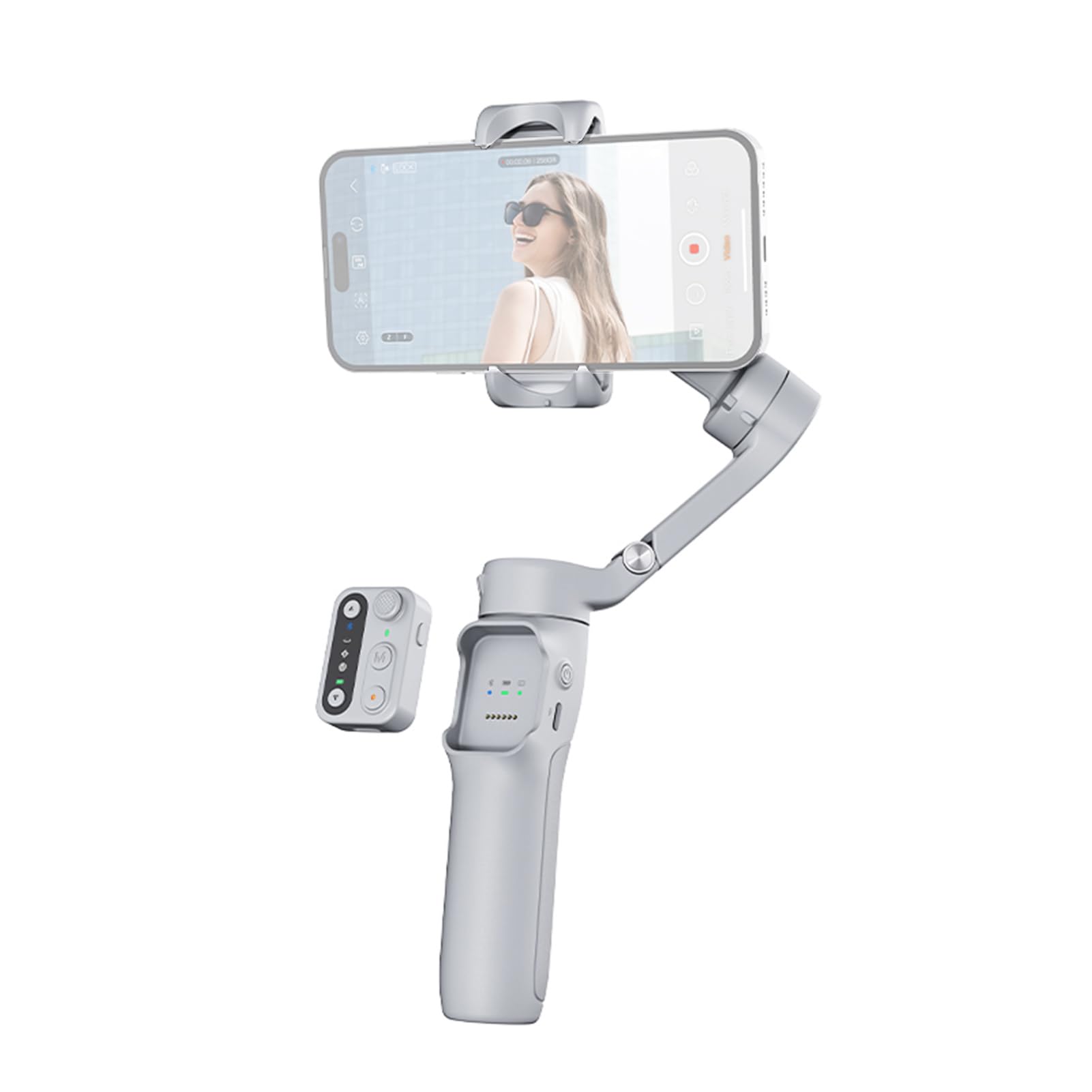 Stabilizzatore Cardanico per Smartphone, 3 Assi (Grigio)
