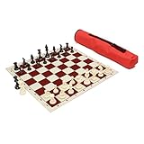 Wholesale Chess Archer Chess Set Combo - Red Chess Board & Bag