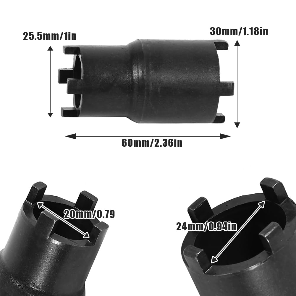 Chiave A Bussola Per Controdado Frizione 20/24mm - Per Motociclette CRF E Modelli Simili - Foto 5