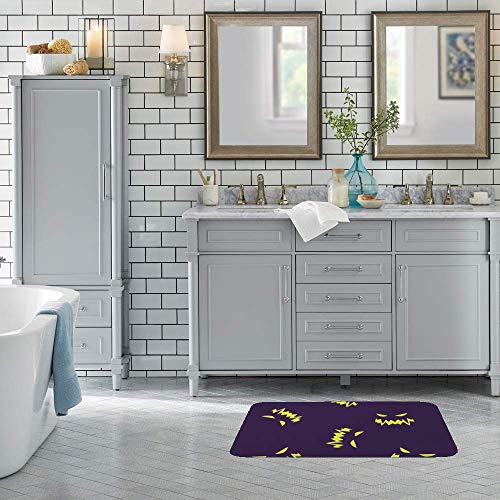 Tapis de bain lavable en machine velours corail 36 x 61 cm - 4