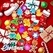 LIAM&AVA Christmas Squishy Toys, 25 PCS Mochi Squishies Bulk Toy for Girls Boys Kids, Christmas Party Favors, Christmas Fidget Sensory Goodie Bags Filler Gifts Decorations