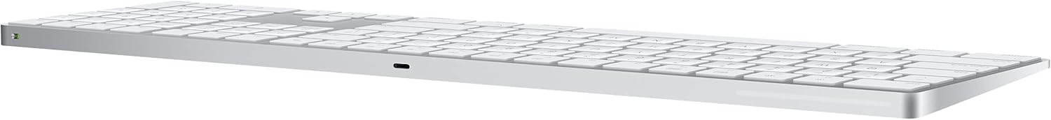 Apple Magic Keyboard with Numeric Keypad (Wireless, Rechargable) - Silver - Italian (Renewed)