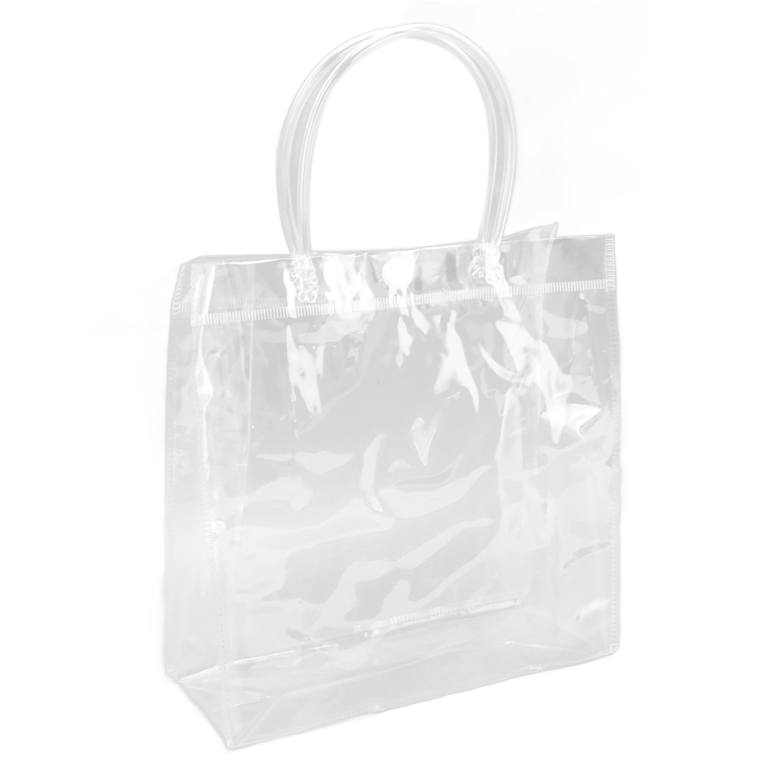 LATERN 25 Pezzi Sacchetti Regalo Trasparenti con aniglie, 23C x 17C