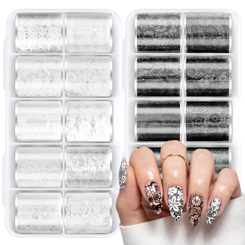 Image of MelodySusie Lace Nail Foil 20 Rolls