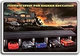 Justification for Higher Education - Motivational Quotes Fridge Magnet
