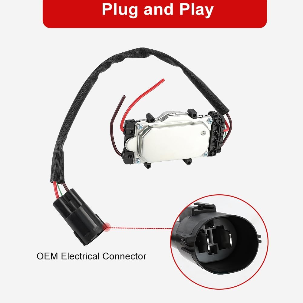 Cooling Fan Control Module Compatible with Ford Focus C-MAX Mazda 3 Volvo C30 C70 S40 V50 Radiator Cooling Fan Control Relay Module Replacement for 1137328365 1137328148 1137328081 1137328558