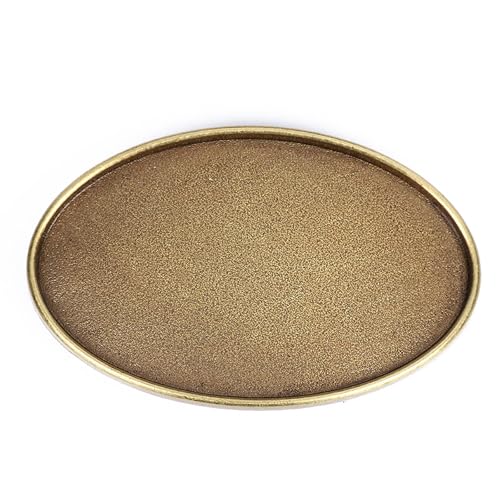 Image of Western Cowboy Vintage Rodeo DIY Blank Belt Buckle for Men | Durable zinc alloy, fits 1.5in leather belts, versatile western belt buckle, for rodeo, casual and formal outfits