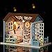 KKmoon - Casa de muñecas de madera, kit de montaje para decoración...